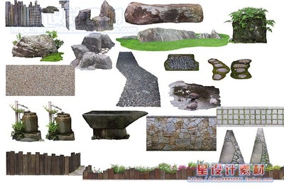 景觀PSD素材 PSD效果圖立面室外素材 PS后期樹木花草PSD園林素材