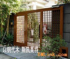 別墅裝修庭院門園林景觀設(shè)計庭院門 浙江斯凱萊特裝飾型材