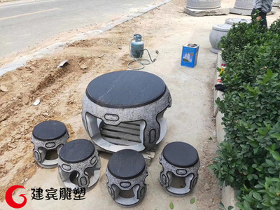 古韻園林中的石桌石椅 中式仿古石雕藝術的魅力與應用